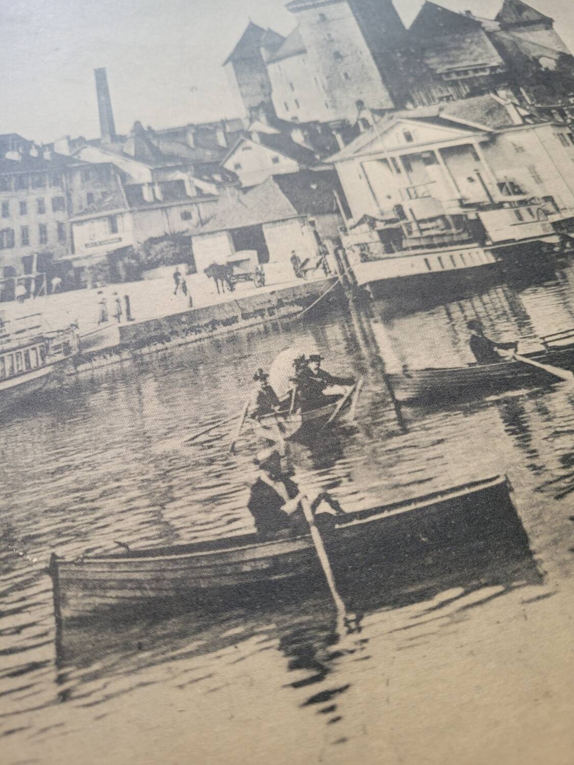 Pair of old photographic reproductions - Annecy