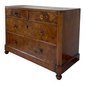 Commode ancienne noyer - bois massif