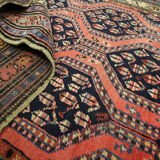 Rare caucasian antique rug, handwoven  karabagh rug- 230x107cm