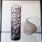 Vase en verre violet par Hirschberg