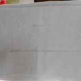 Embroidered linen sheet
