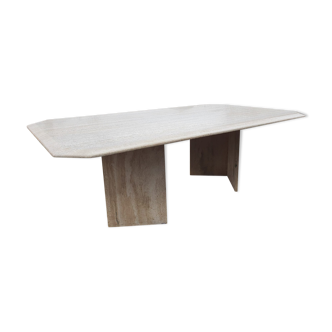 Travertine coffee table