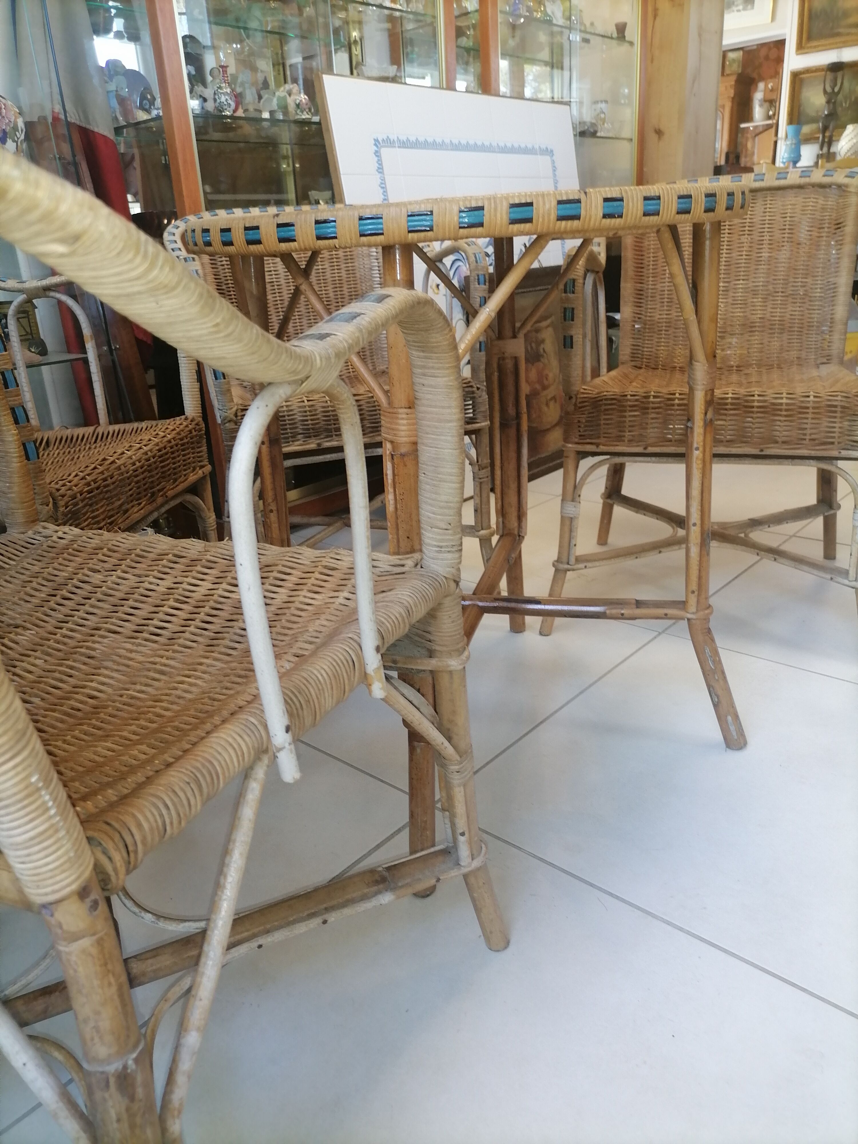 Garden rattan living room