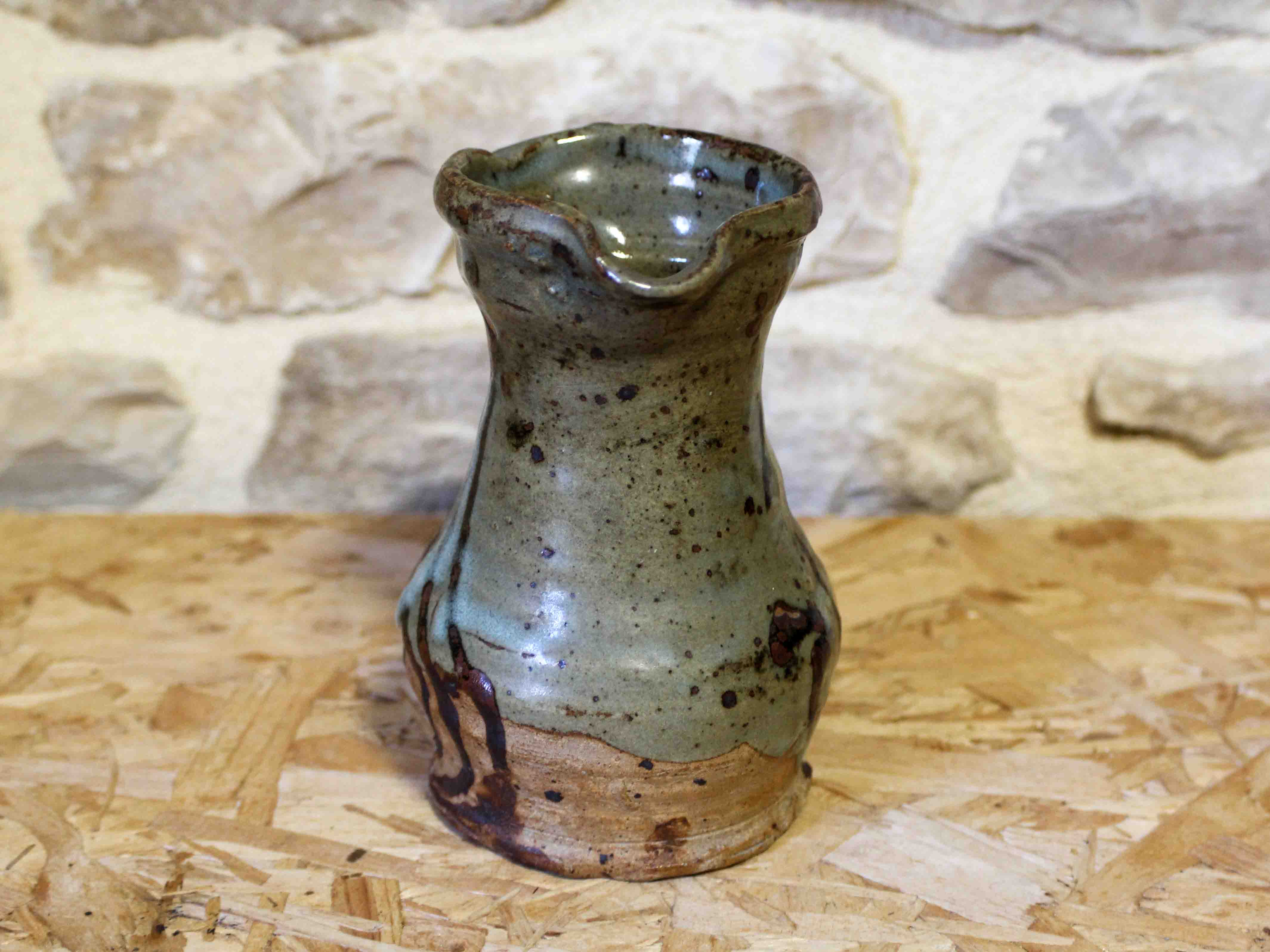 Glazed stoneware jug attributed to Anne Kjaersgaard.