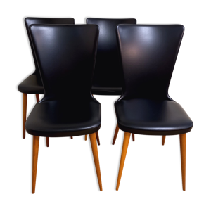 Suite de 4 chaises baumann