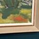 Original Swedish Oil on Panel - 'Forest Path'  – Unsigned Vintage & Framed