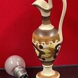 ewer soliflore vase in Quimper earthenware 19 cm