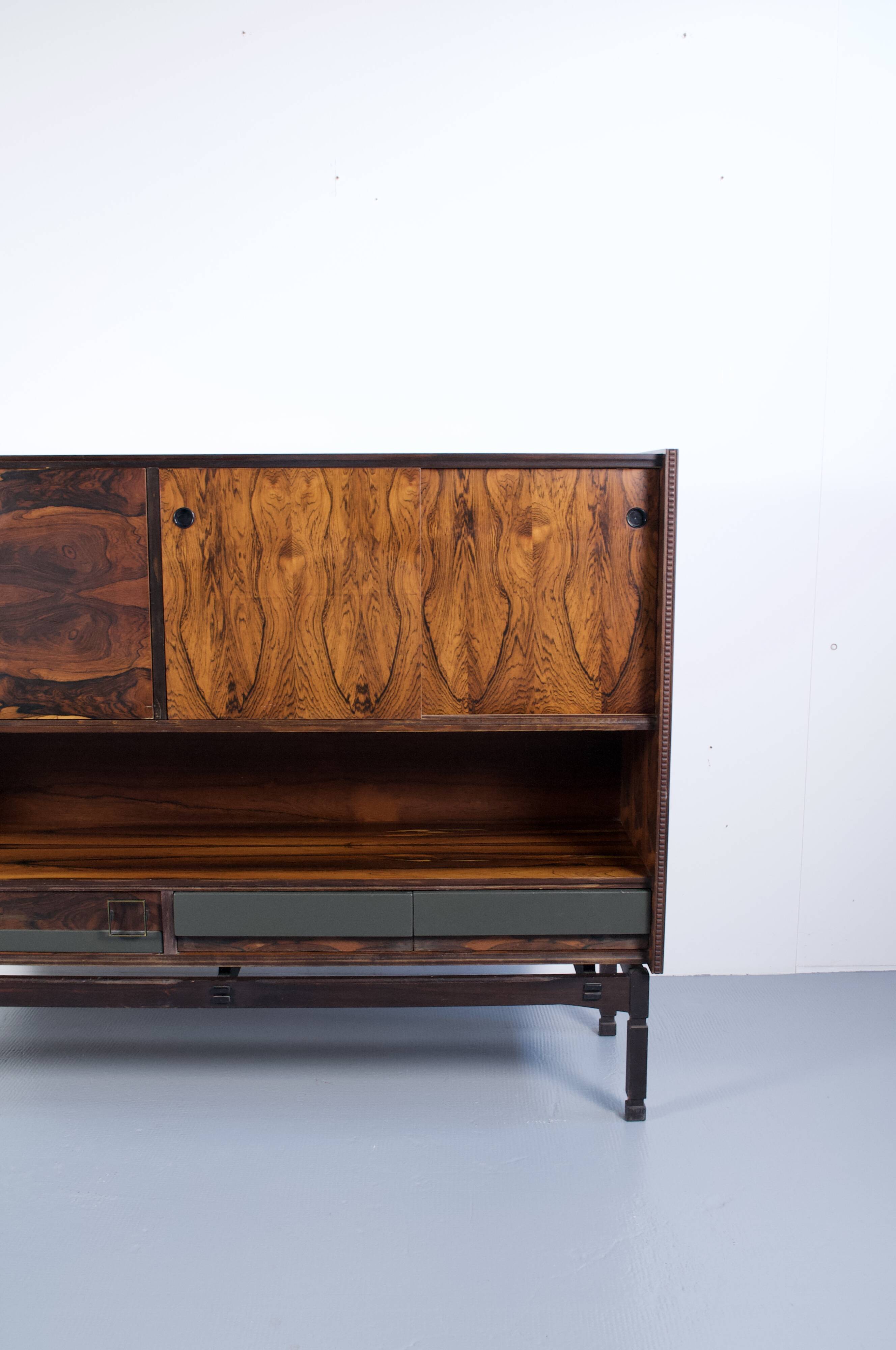 Buffet/enfilade italienne palissandre de rio années 60'