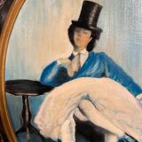 Oil on cardboard ' the amazon ́