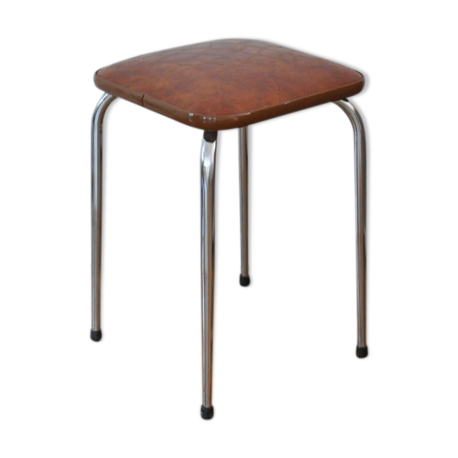Tabouret vintage en skaï