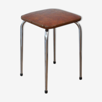 Tabouret vintage en skaï