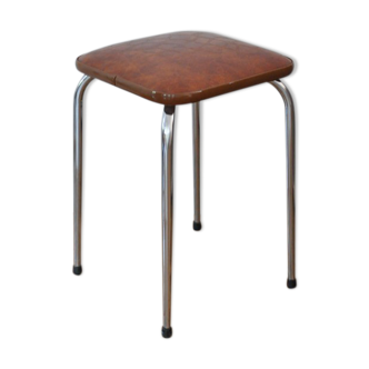 Tabouret vintage en skaï