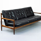 Midcentury leather lounge sofa 1960s