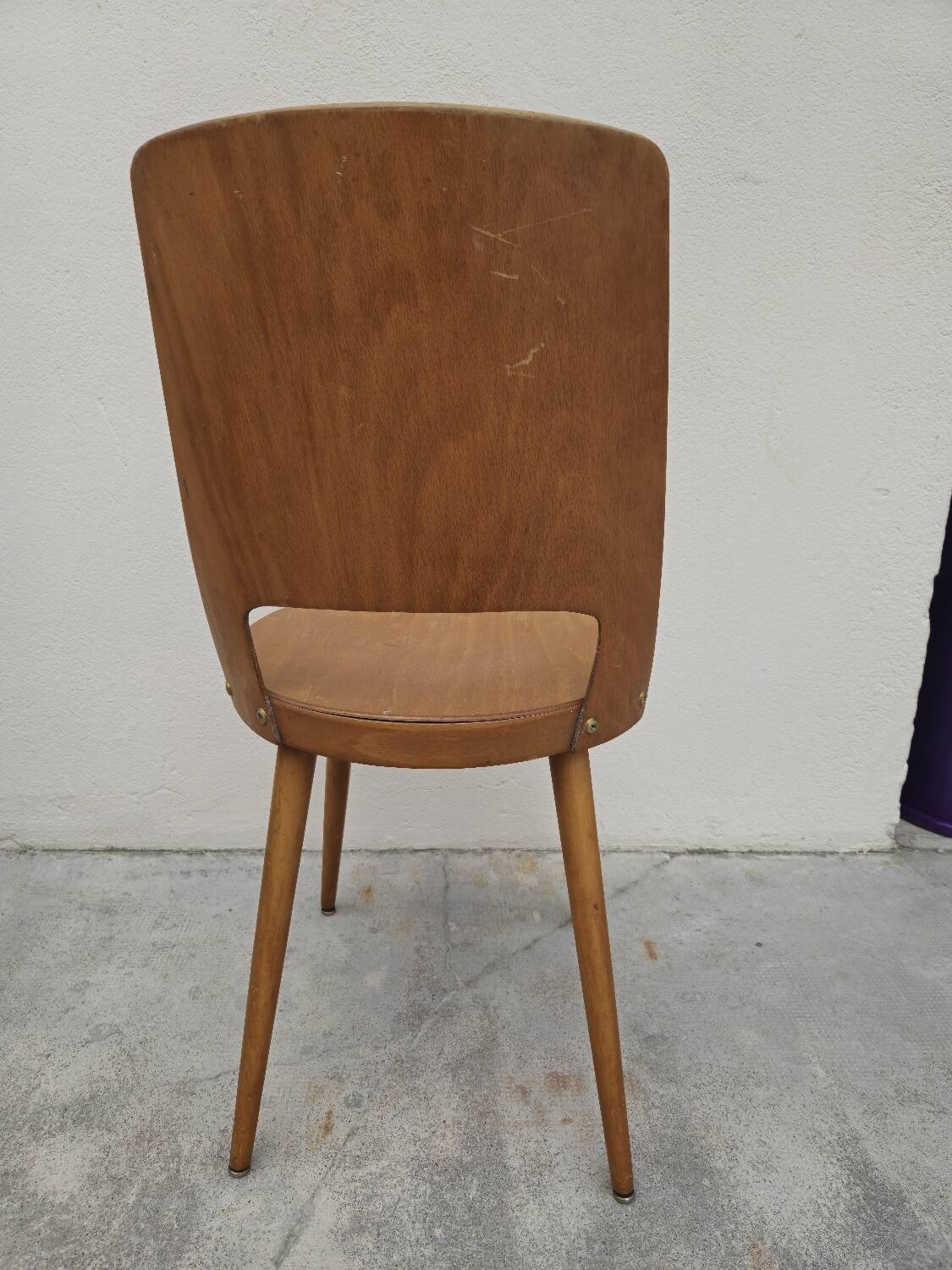 Baumann chair, "Mondor" model, vintage bistro, 1950s