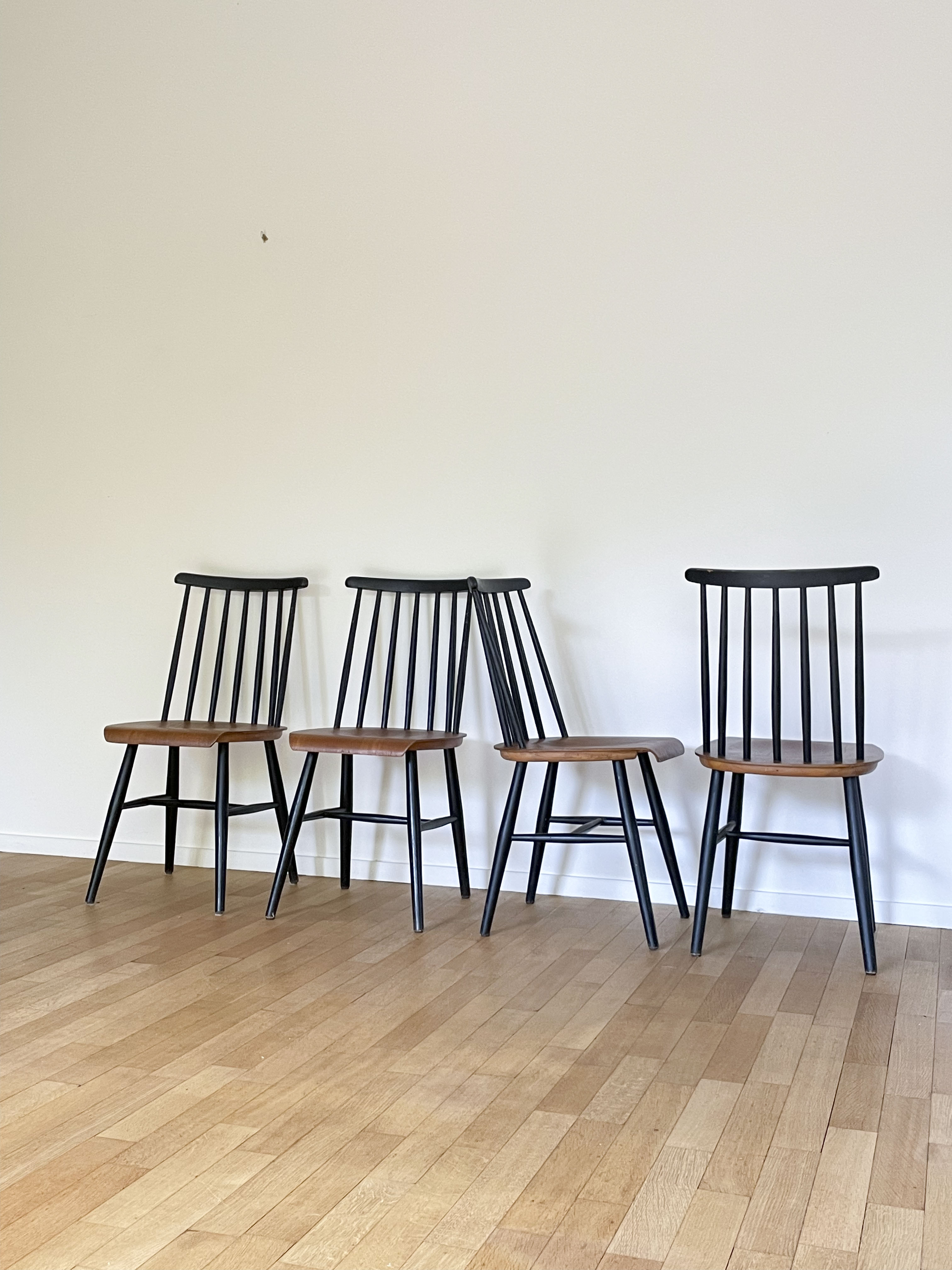 Set of 4 chairs model Fanett by Ilmari Tapiovaara
