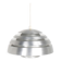 Vintage pendant light with brushed aluminum slats, 1970s