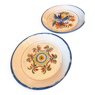 Polychrome earthenware plate