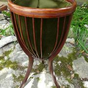 Ancienne travailleuse corbeille bois courbé art déco
