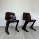 2 Chaises ‘ Z chair ‘ de Ernst Moëckel