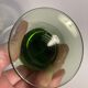 2 two-tone white wine glasses from the 1970s