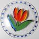 Large Kosta Boda Glass Plate by Ulrika Hydman Vallien / Sweden / 1991