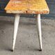 Vintage small Tolix table for console or pedestal table, 89x51 cm