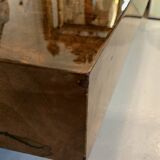 Coffee table in elm burl veneer attributed to Willy Rizzo - 1970