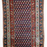 Old Caucasian carpet Gendje handmade 88cm x 177cm 1880s
