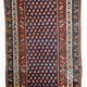 Old Caucasian carpet Gendje handmade 88cm x 177cm 1880s