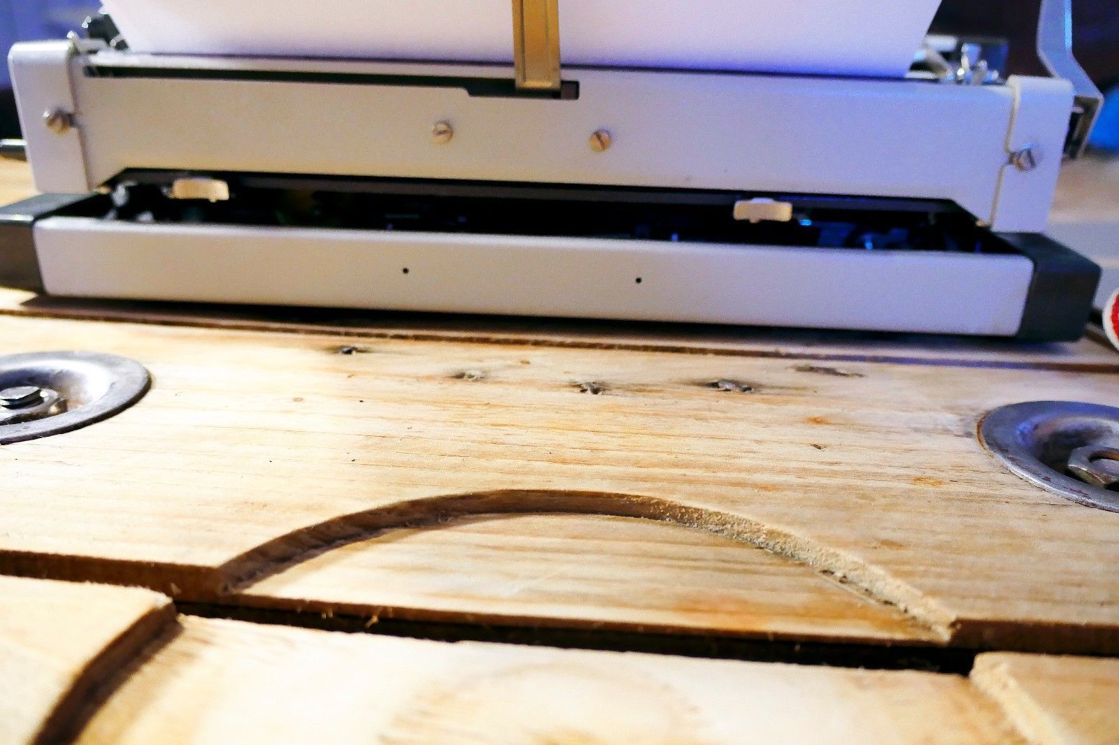 Grey vintage Aeg Olympia typewriter