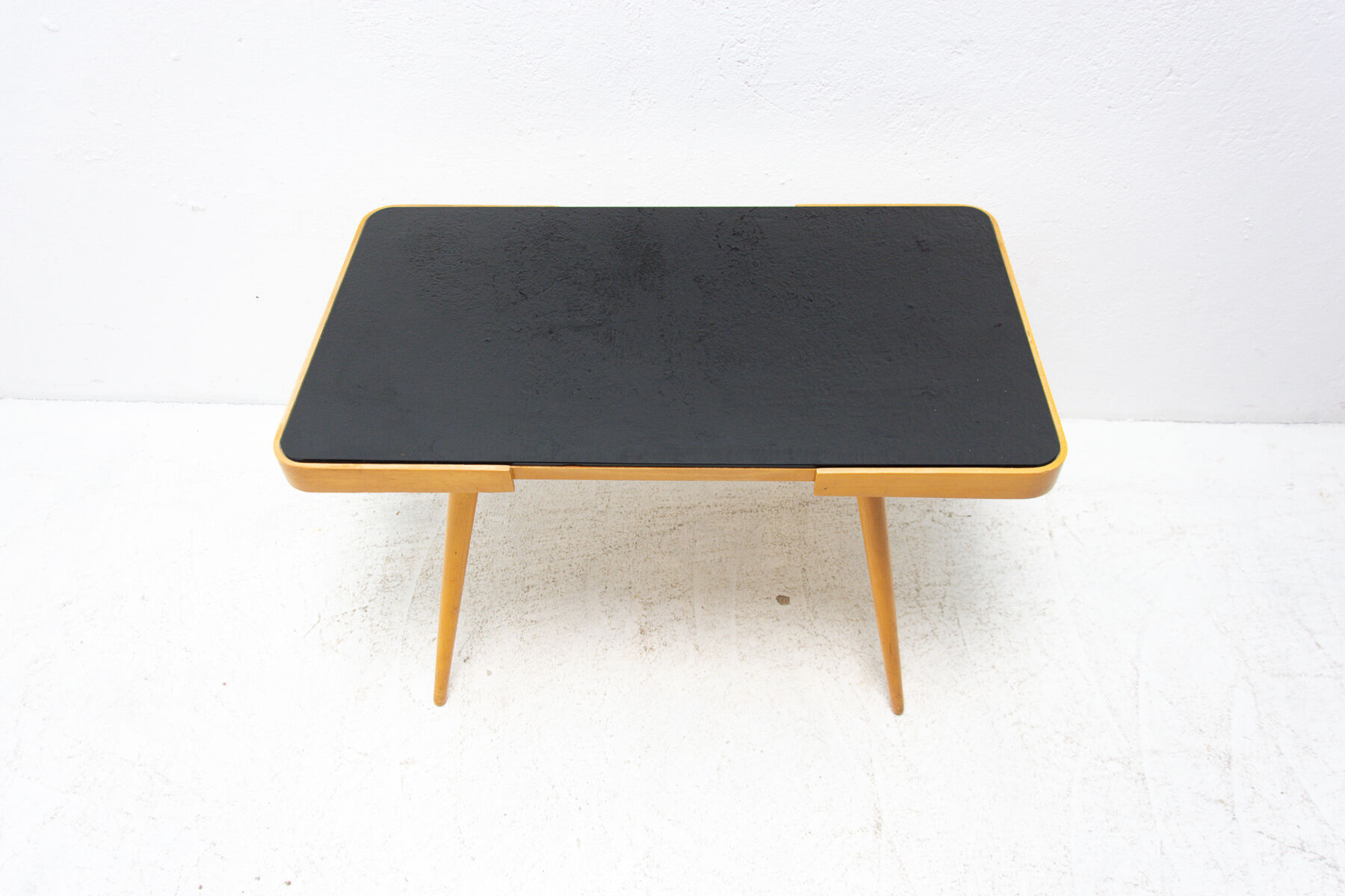 Mid century opaxite glass coffee table, 1960´s, Czechoslovakia