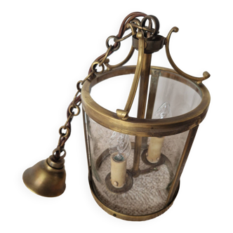 Brass lantern-shaped pendant