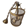 Brass lantern-shaped pendant