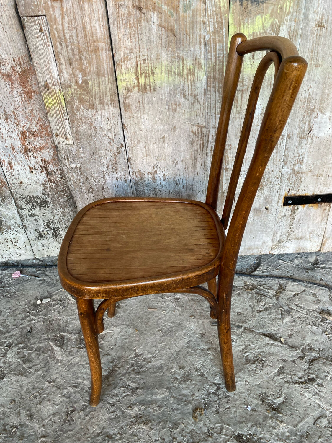 Bistro Chair Style THONET Curved Wood 1930 Made In France Vintage#D6