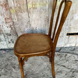 Bistro Chair Style THONET Curved Wood 1930 Made In France Vintage#D6