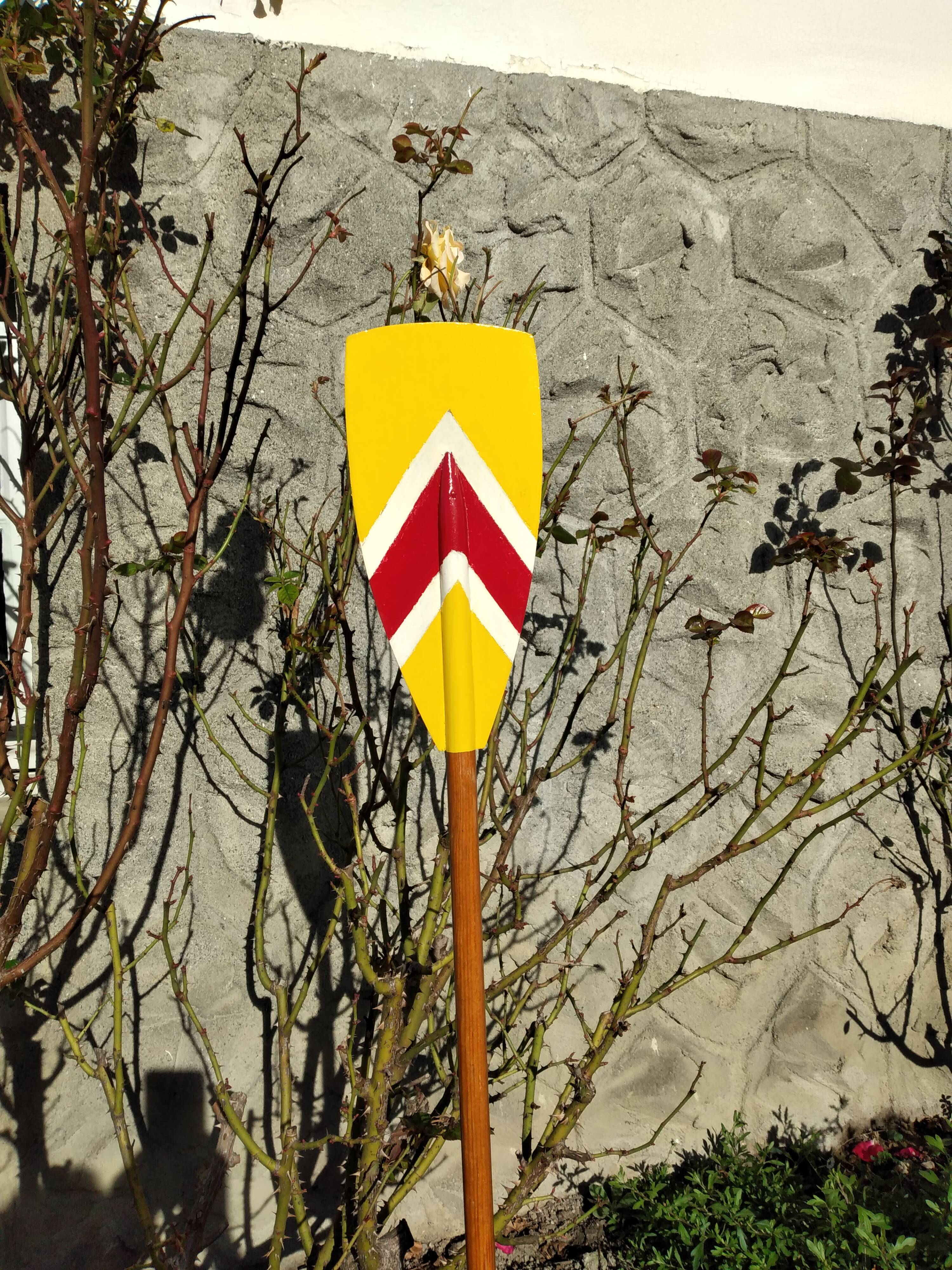 Painted wooden paddle