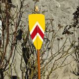 Painted wooden paddle