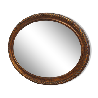 Mirror in wooden frame, Danish design, 1960s, production: Denmark