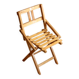 Tabouret enfant pliable en bois - Vintage des années 60