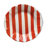 Blood orange striped plate