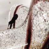 Lampe de table avec tulipe en cristal. Italie, années 1980.