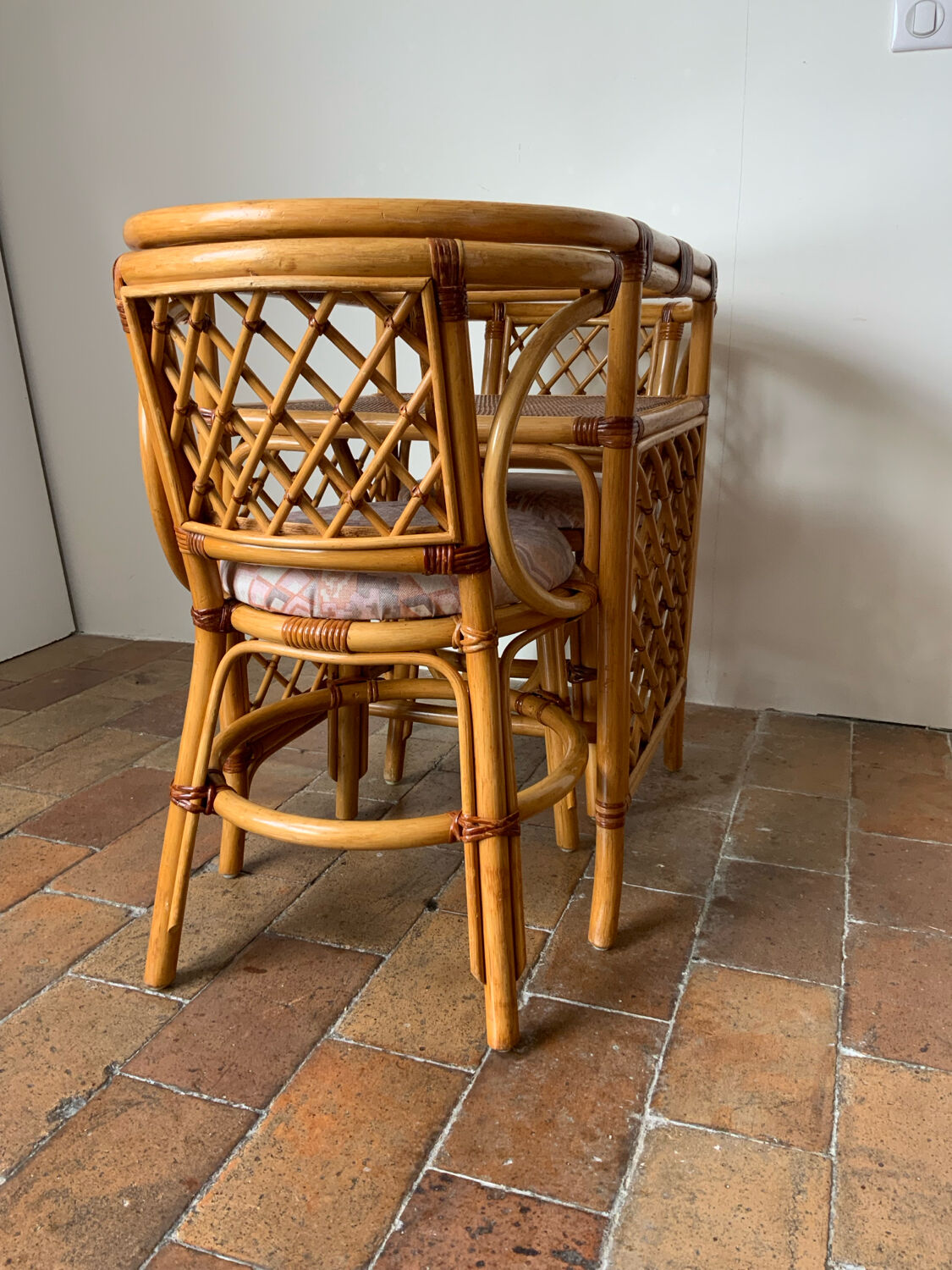 Rattan table and chairs set