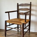 Antique 19th-century country armchair