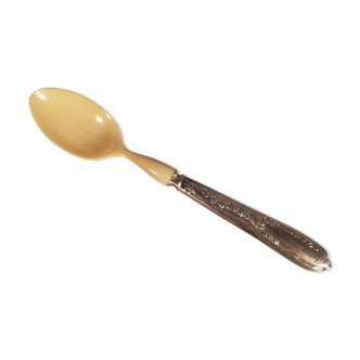 Old ivory silver porridge spoon