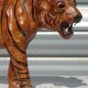 Genuine leather animal, tiger measuring 58 cm.