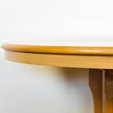 Vintage oval dining room table with extension