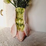 Vase papillon en céramique vernissée italienne