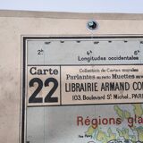 School wall map vidal lablache 22 and 22 bis