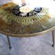 Vintage coffee table compass feet