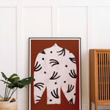 Wall poster with white bird